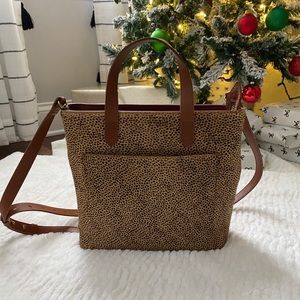 Madewell Calf Hair Transport Tote (small)